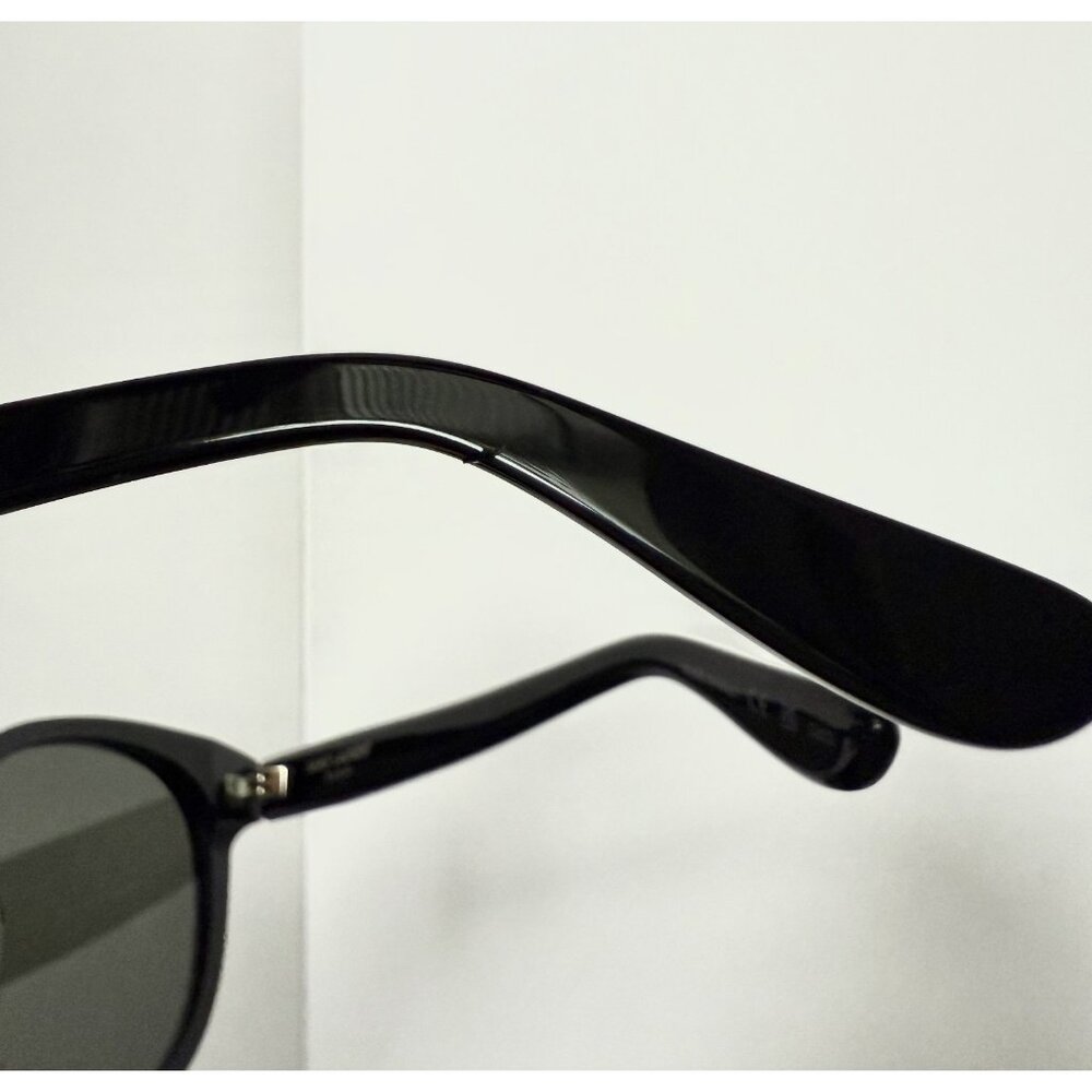 Saint Lauren Paris SL M25/K 001 Black Sunglasses 58mm Handmade in Italy Unisex - Picture 7 of 15